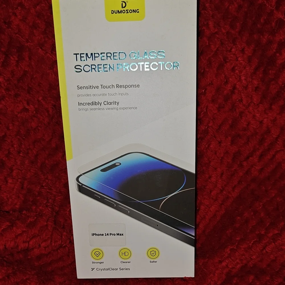 NWT Dumosong Tempered Glass screen protector - IPhone 14 Pro Max